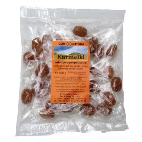 Karmelki miodowo-propolisowe 100 g